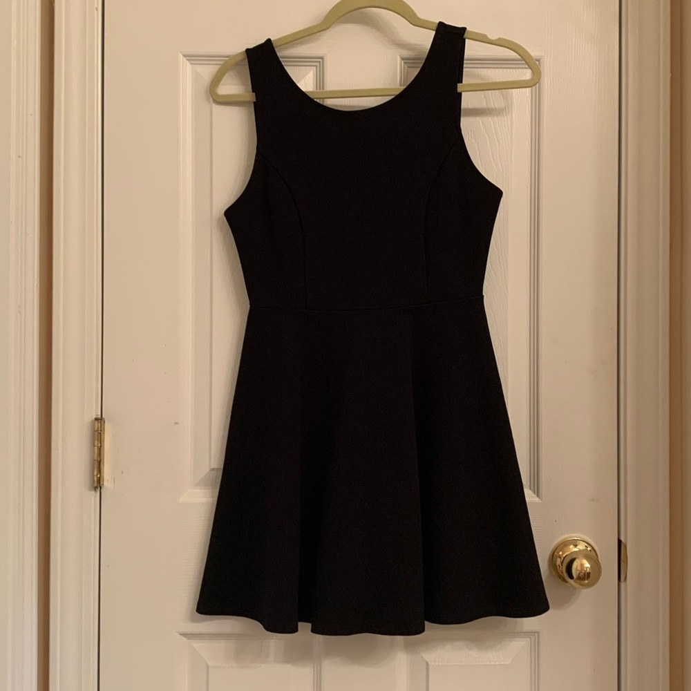 Lulus small black skater mini dress